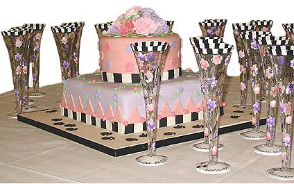 Cake designed by Fancy Cakes by Leslie, Inc.