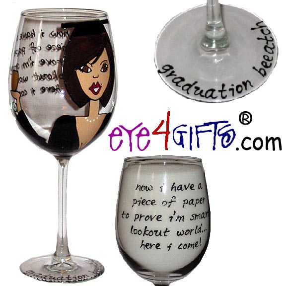 Graduation drinking glasses sale